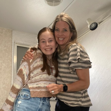 Baye McPherson and her mother Anne Hawthorne's image from the first day of Heartland.